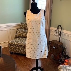 Cream with jewels sheath dress!